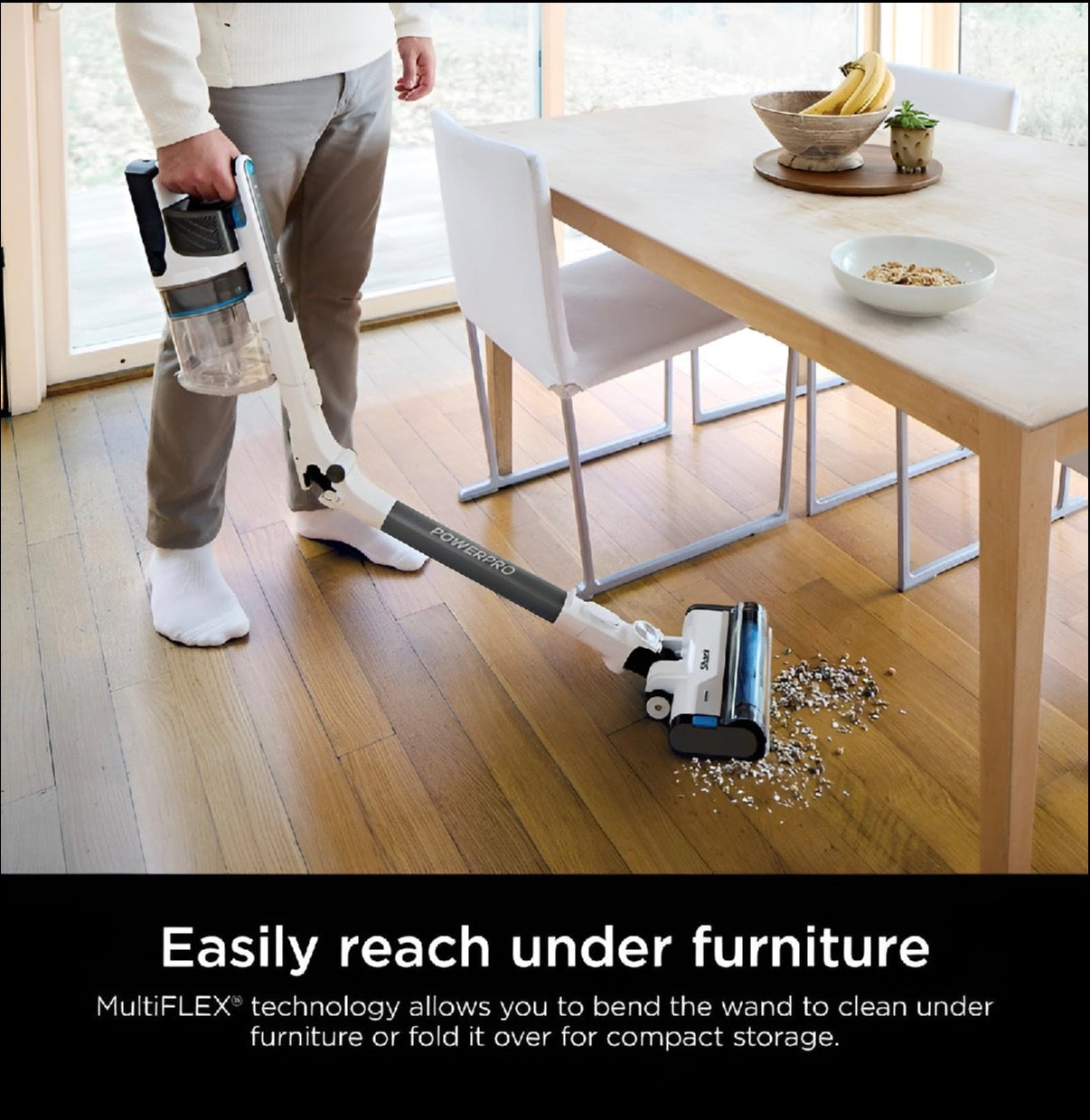 Shark PowerPro™ Cordless Vacuum with Smart Dust Detection & LED Floor Light